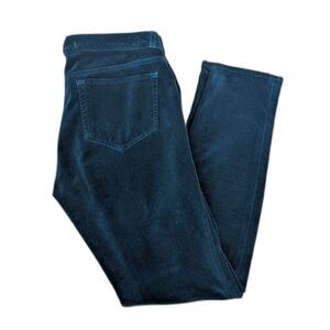 J Brand Velvet Low Rise Leggings "Riviera Blue" Teal / Blue Size 28
